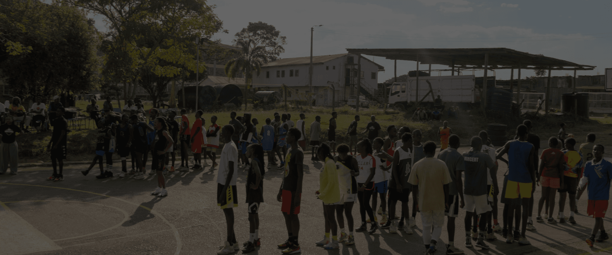 Basketball court background