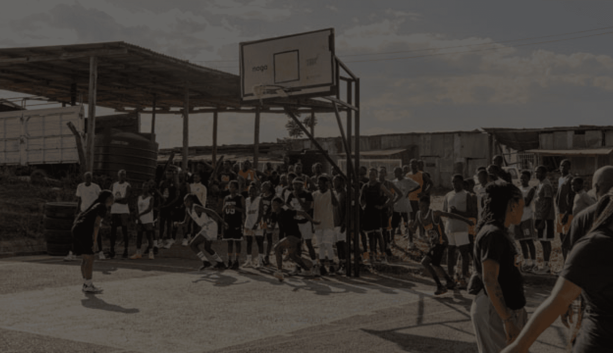 Basketball court background